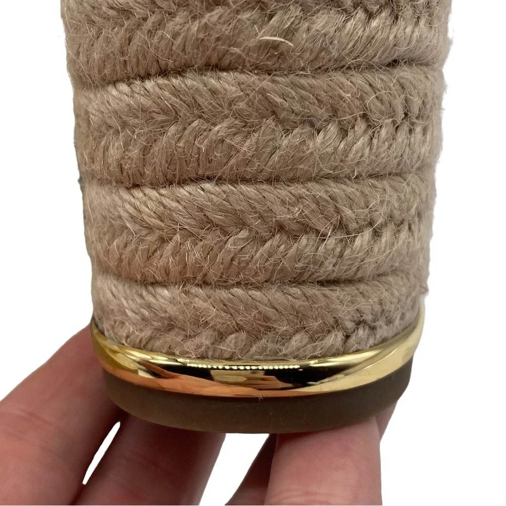 Franco Sarto Sandals Carmina Ivory White Leather Wedge Strappy Casual Size 9 - Picture 8 of 12